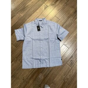 New 7 For All Mankind Short Sleeve Shirt Men's Large Cotton